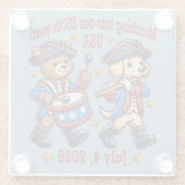 7月4日(日)米国250周年記念100周年 ガラスコースター (裏面)