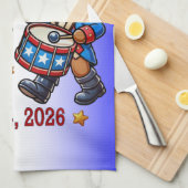 7月4日（日）米国250周年記念100周年 キッチンタオル (四つ折り)