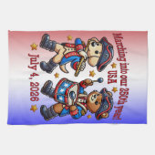 7月4日（日）米国250周年記念100周年 キッチンタオル (横)