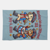 7月4日（日）米国250周年記念100周年 キッチンタオル (横)