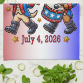 7月4日（日）米国250周年記念100周年 キッチンタオル (折り畳み)