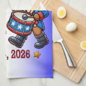 7月4日（日）米国250周年記念100周年 キッチンタオル (四つ折り)