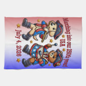 7月4日（日）米国250周年記念100周年 キッチンタオル (横)