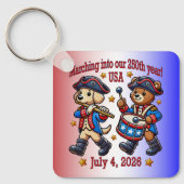 7月4日(日)米国250周年記念100周年 キーホルダー (正面)