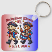 7月4日(日)米国250周年記念100周年 キーホルダー (裏面)