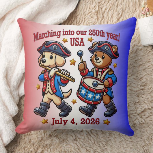 7月4日（日）米国250周年記念100周年 クッション (ブランケット)