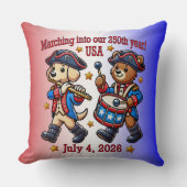 7月4日（日）米国250周年記念100周年 クッション (正面)