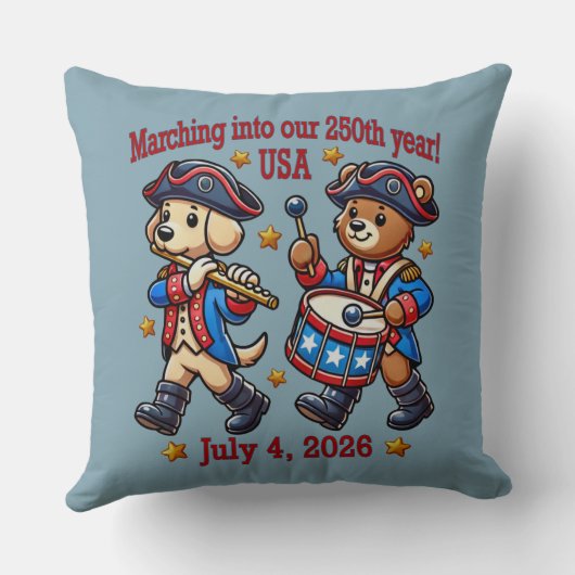 7月4日(日)米国250周年記念100周年 クッション (裏面)