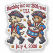 7月4日（日）米国250周年記念100周年 シール (正面)