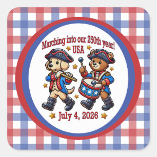 7月4日(日)米国250周年記念100周年 スクエアシール