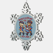 7月4日（日）米国250周年記念100周年 スノーフレークピューターオーナメント (右)