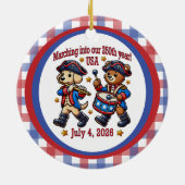 7月4日（日）米国250周年記念100周年 セラミックオーナメント (裏面)