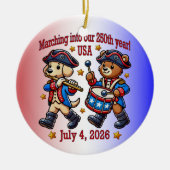 7月4日（日）米国250周年記念100周年 セラミックオーナメント (正面)