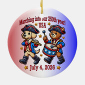7月4日（日）米国250周年記念100周年 セラミックオーナメント (裏面)