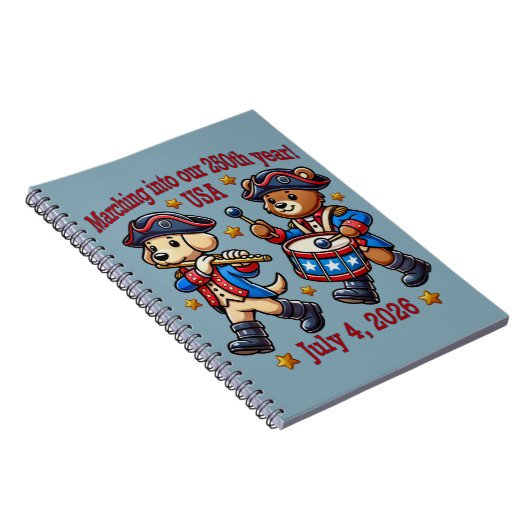 7月4日(日)米国250周年記念100周年 ノートブック (右側)