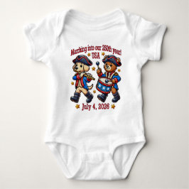 7月4日(日)米国250周年記念100周年 ベビーボディスーツ