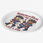 7月4日（日）米国250周年記念100周年 ペーパープレート (アングル)