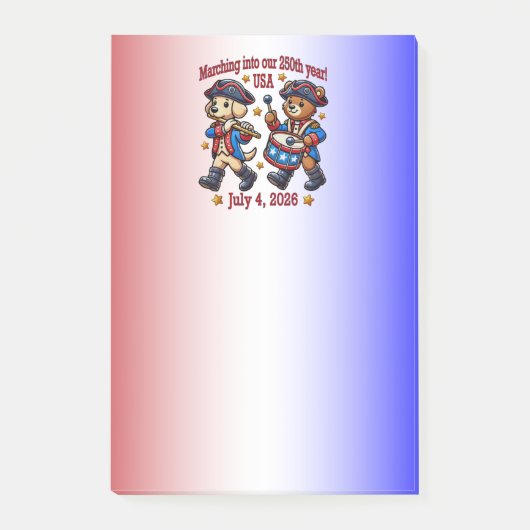7月4日(日)米国250周年記念100周年 ポストイット (正面)