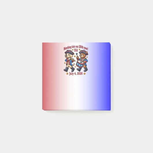 7月4日(日)米国250周年記念100周年 ポストイット (正面)