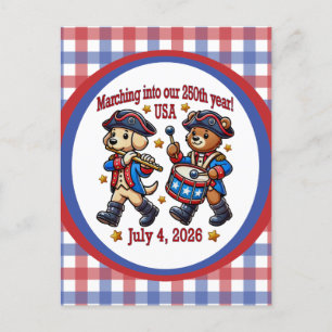 7月4日(日)米国250周年記念100周年 ポストカード