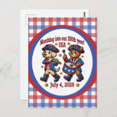 7月4日（日）米国250周年記念100周年 ポストカード (正面/裏面)