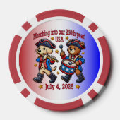 7月4日（日）米国250周年記念100周年 ポーカーチップ (裏面)