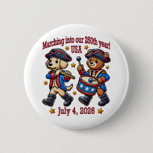 7月4日(日)米国250周年記念100周年 缶バッジ