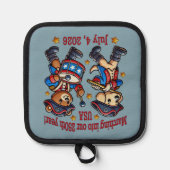 7月4日（日）米国250周年記念100周年 鍋敷き (正面)