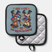 7月4日（日）米国250周年記念100周年 鍋敷き (正面/裏面)