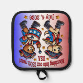 7月4日（日）米国250周年記念100周年 鍋敷き (正面)