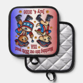 7月4日（日）米国250周年記念100周年 鍋敷き (正面/裏面)