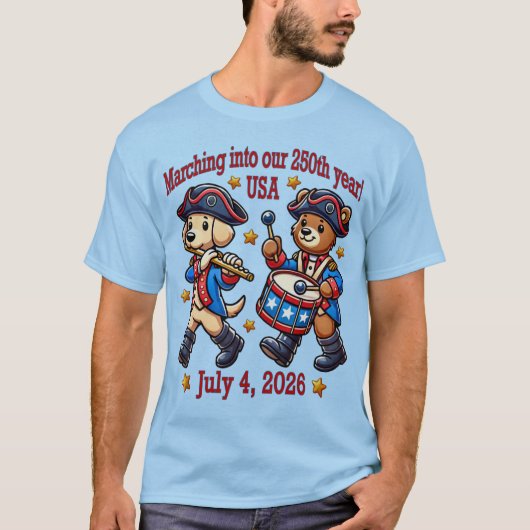 7月4日(日)米国250周年記念100周年 Tシャツ (正面)
