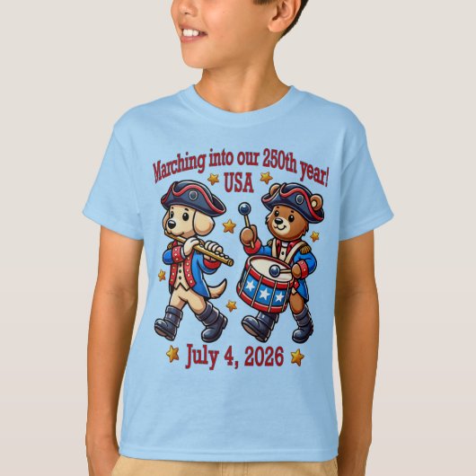 7月4日(日)米国250周年記念100周年 Tシャツ (正面)