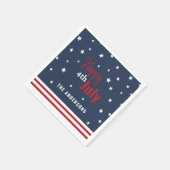 7月4日（日）赤・青パーティーお祝い スタンダードカクテルナプキン (角)