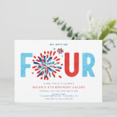 7月4日（旧暦）（4月）誕生日パーティー 招待状 (スタンド正面)