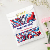 7月4日 |星とストライプパーソナライズされた フェイバーバッグ (封をした状態)