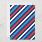 7月4日 星条旗 アイスクリーム トラック 誕生日 招待状 (裏面)