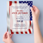 7月4日 星条旗 永遠の旗 チラシ (手)