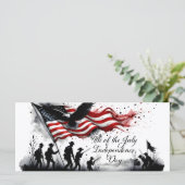 7月4日(火)国旗と兵隊さんによる愛国芸術 (スタンド正面)