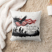 7月4日(火)国旗と兵隊さんによる愛国芸術 クッション (ブランケット)