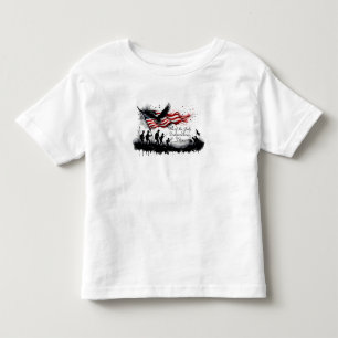7月4日（火）国旗と兵隊さんによる愛国芸術 トドラーTシャツ