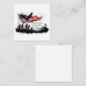 7月4日(火)国旗と兵隊さんによる愛国芸術 ノートカード (正面/裏面)