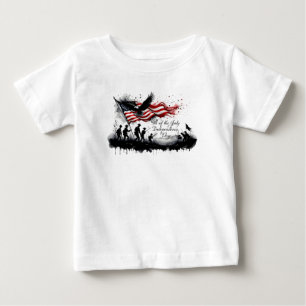 7月4日(火)国旗と兵隊さんによる愛国芸術 ベビーTシャツ
