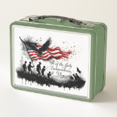 7月4日(火)国旗と兵隊さんによる愛国芸術 メタルランチボックス (裏面)