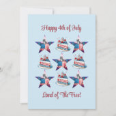 7月4日「無料の土地」グリーティングカード シーズンカード (正面)