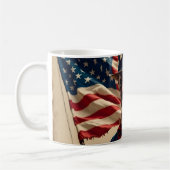 7月4日 – 独立の精神 コーヒーマグカップ (左)