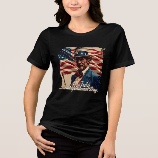 7月4日 - 独立の精神 トライブレンドTシャツ (正面)