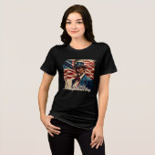 7月4日 - 独立の精神 トライブレンドTシャツ (正面全面)