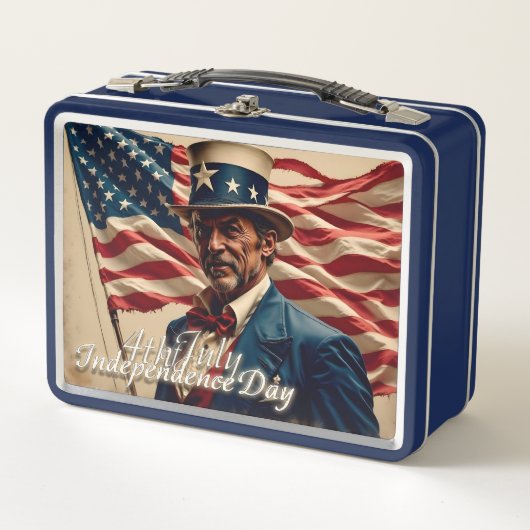 7月4日 – 独立の精神 メタルランチボックス (正面)