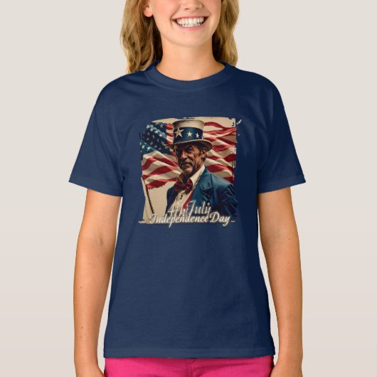 7月4日 – 独立の精神 Tシャツ (正面)